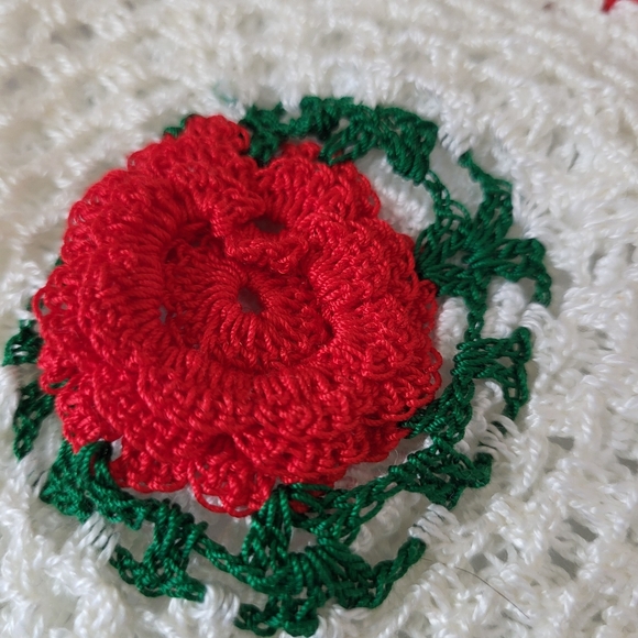 Lot of Three Vintage Crocheted Tatted Doilies - Picture 10 of 11